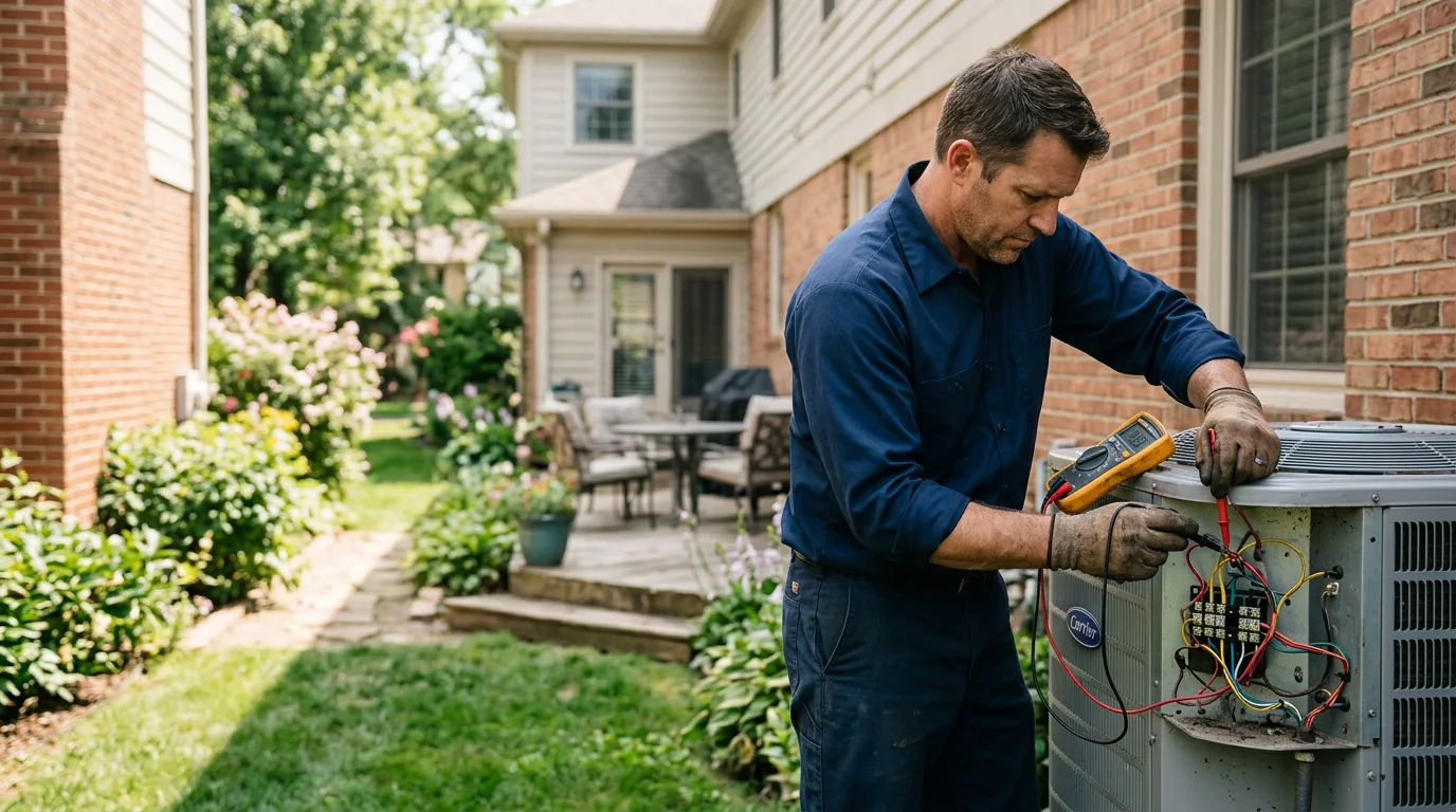 HVAC technician working near Trumbull, CT